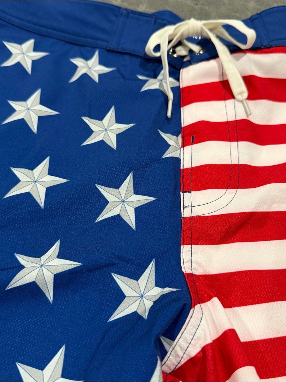 Born Primitive Patriotic Stars & Stripes Athletic Shorts - Red, White, Blue - Picture 3 of 6